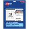 Avery Glossy Clear Rectangle Labels with Sure Feed, 1.5" x 2.75"